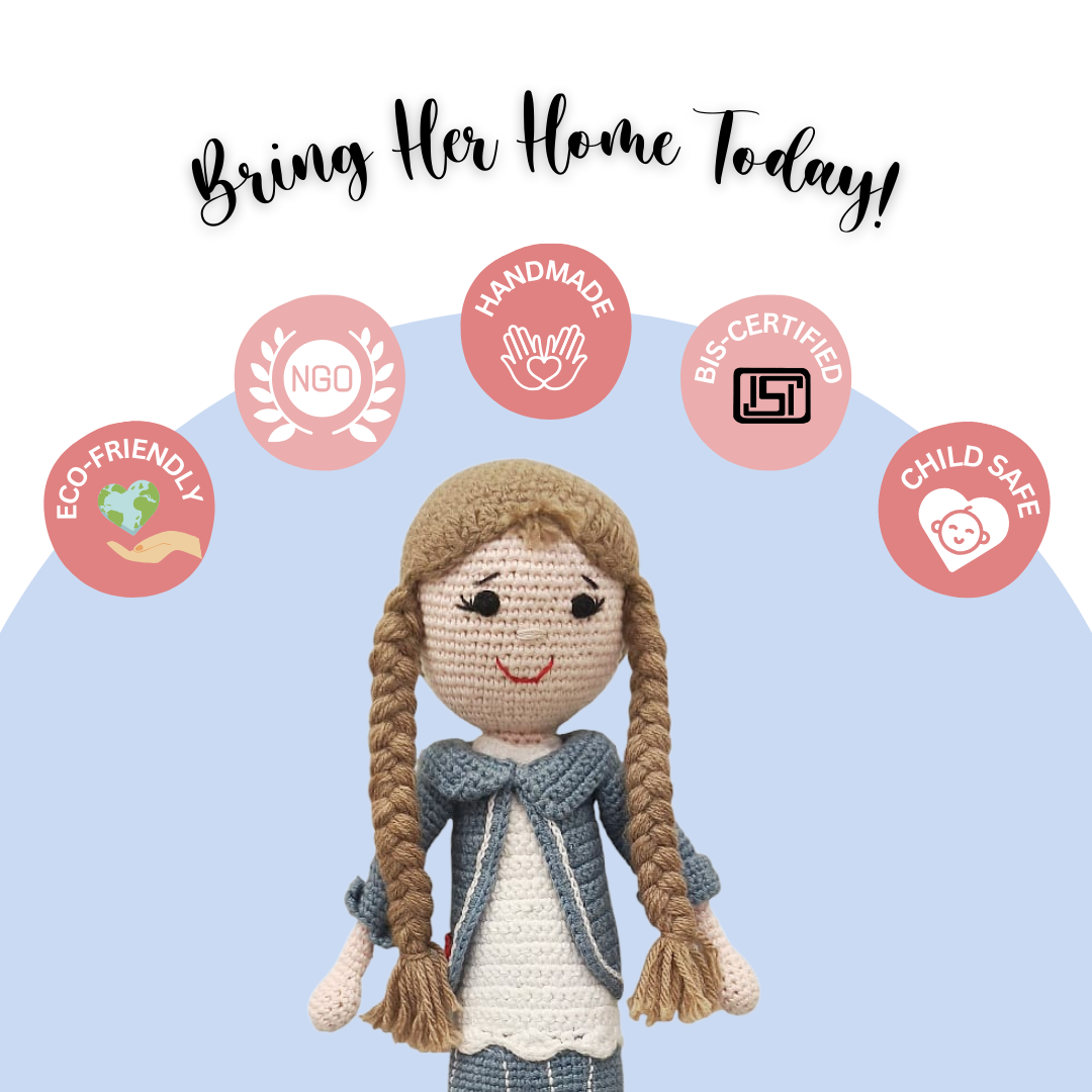Delightful Helen Crocheted Doll – Handcrafted Treasured Toy