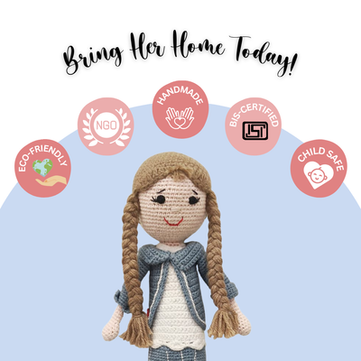 Delightful Helen Crocheted Doll – Handcrafted Treasured Toy