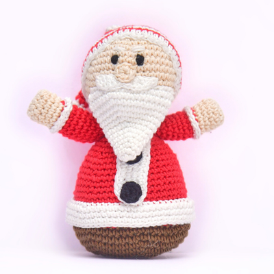 Handmade Crochet Santa Doll | Cute Christmas Amigurumi Plush for Holiday Gifting & Decor