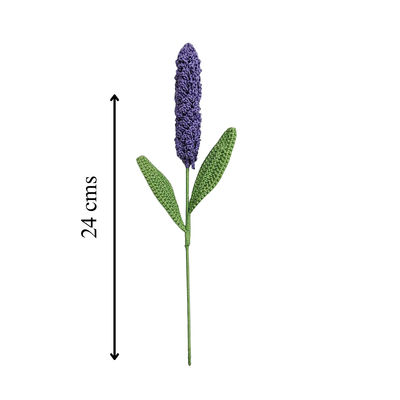 Lavender Loveliness – Handcrafted Crochet Flower for Chic Home Décor | Single Stem