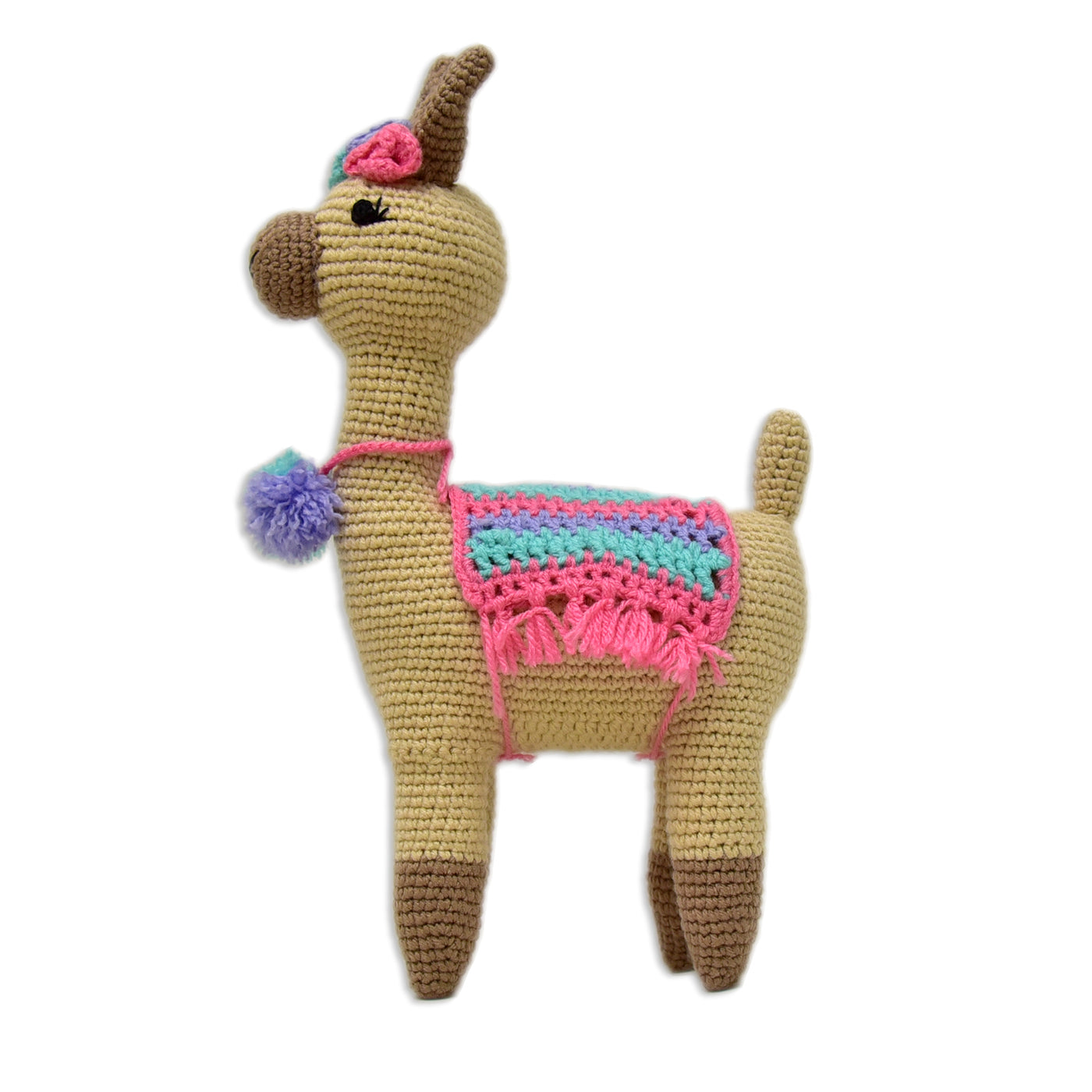 Adorable Handmade Crocheted Llama Toy - Felicity the Llama