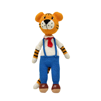 Cuddly Handmade Rocky Tiger – Crochet Soft Toy for Kids & Collectors