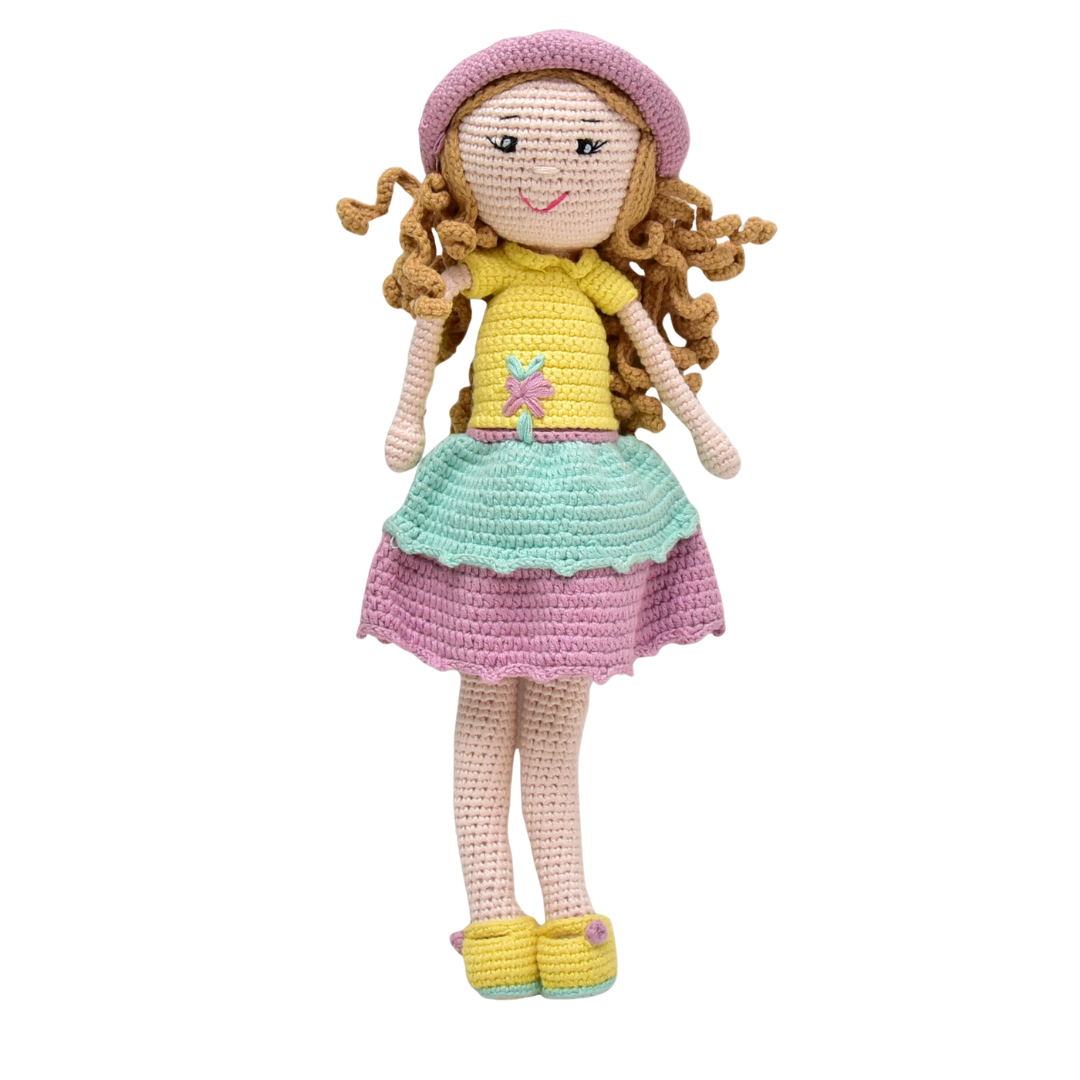 Handcrafted Cecilia Crochet Doll – Perfect for Playtime & Collectors