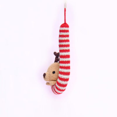 Reindeer Games – Handcrafted Crochet Christmas Tree Ornament