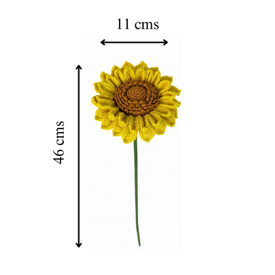Sunshine in a Stitch | Handmade Crochet Sunflowers for Gifts