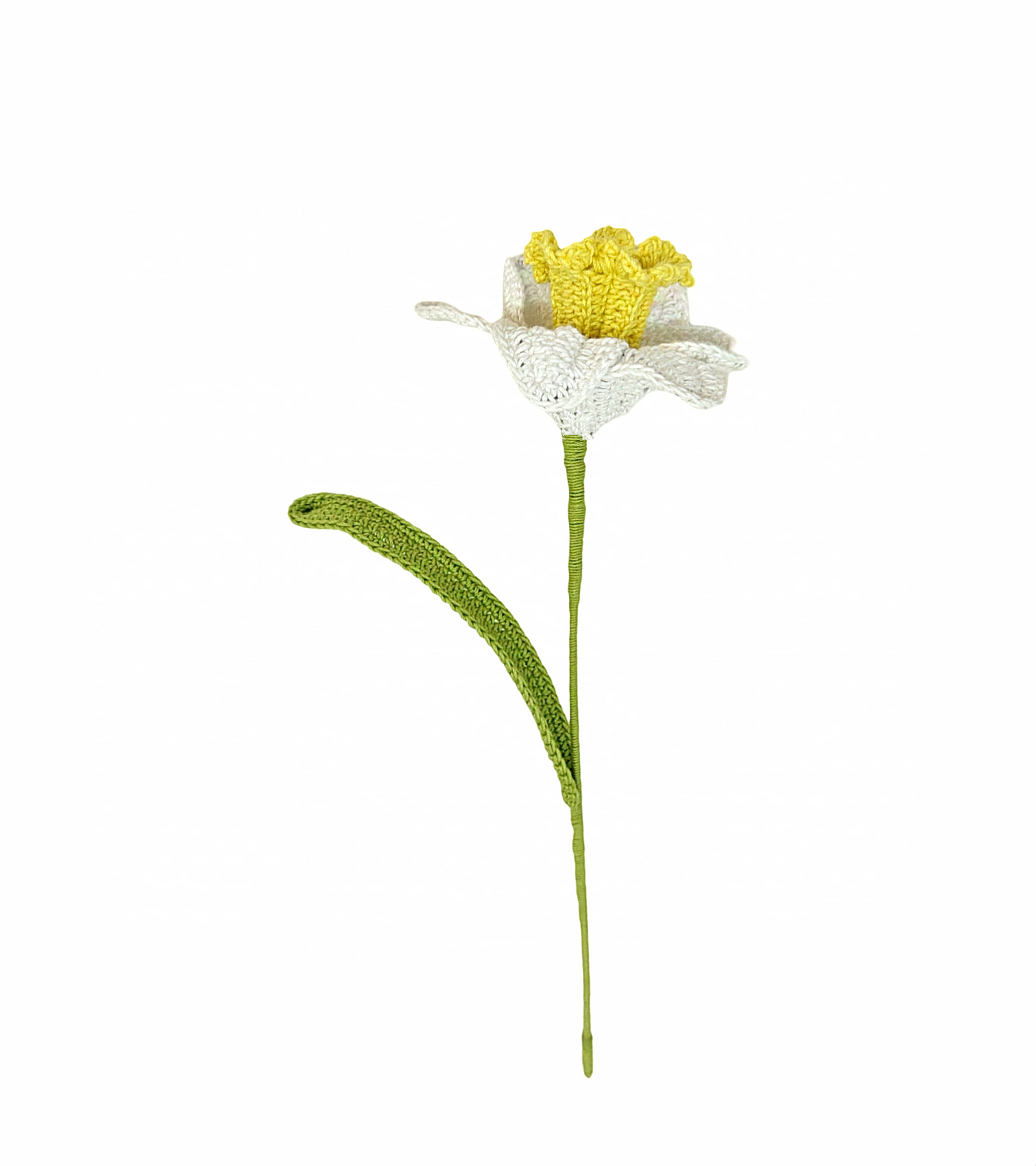 Bright Crochet Daffodil | Handmade Floral Home Decor