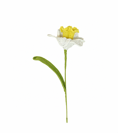 Bright Crochet Daffodil | Handmade Floral Home Decor