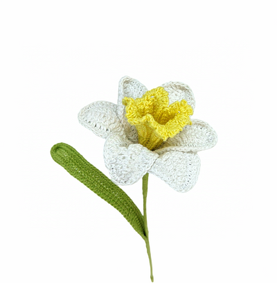 Bright Crochet Daffodil | Handmade Floral Home Decor