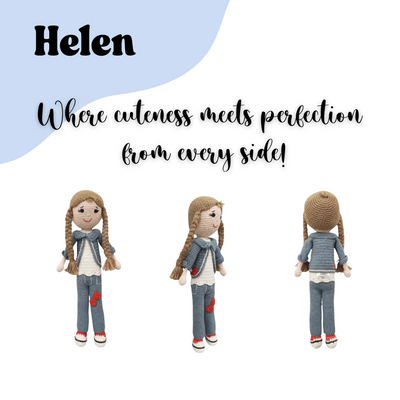 Delightful Helen Crocheted Doll – Handcrafted Treasured Toy