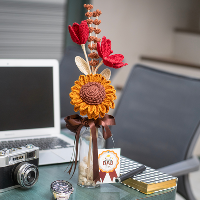 Thoughtful Handmade Crochet Flowers – A Heartwarming Father’s Day Gift