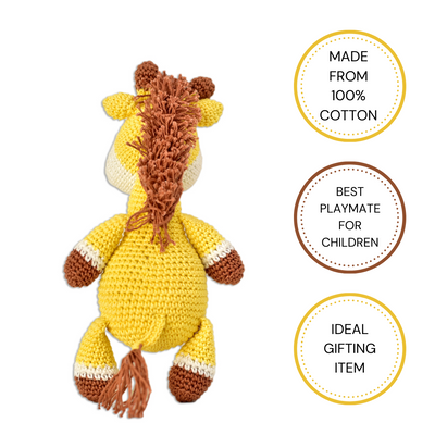 Kinder Giraffe Soft Toy – Handmade Crocheted Cuddly Friend