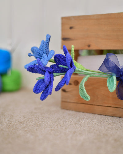 Forever Blue Tulips | Crochet Flower Bouquet for Mother’s Day