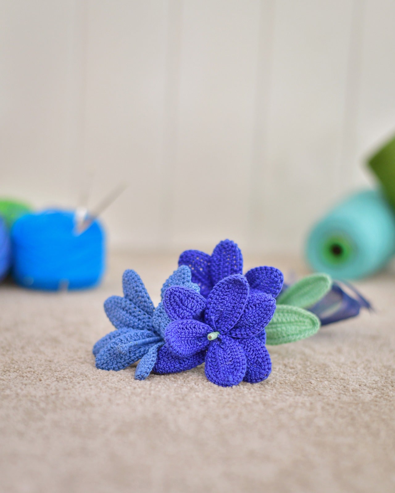 Forever Blue Tulips | Crochet Flower Bouquet for Mother’s Day