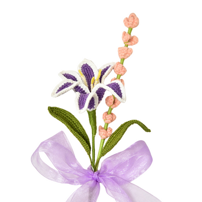 Crochet Purple Lily Bouquet | Handmade Mother’s Day Floral Gift