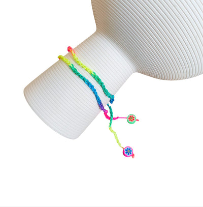 Hand‑Knotted Multicolor Beaded Bracelet – Adjustable Friendship jewelry
