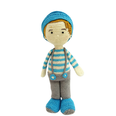 Blake Boy Doll - Playful Handmade Crochet toyfor Imagination!