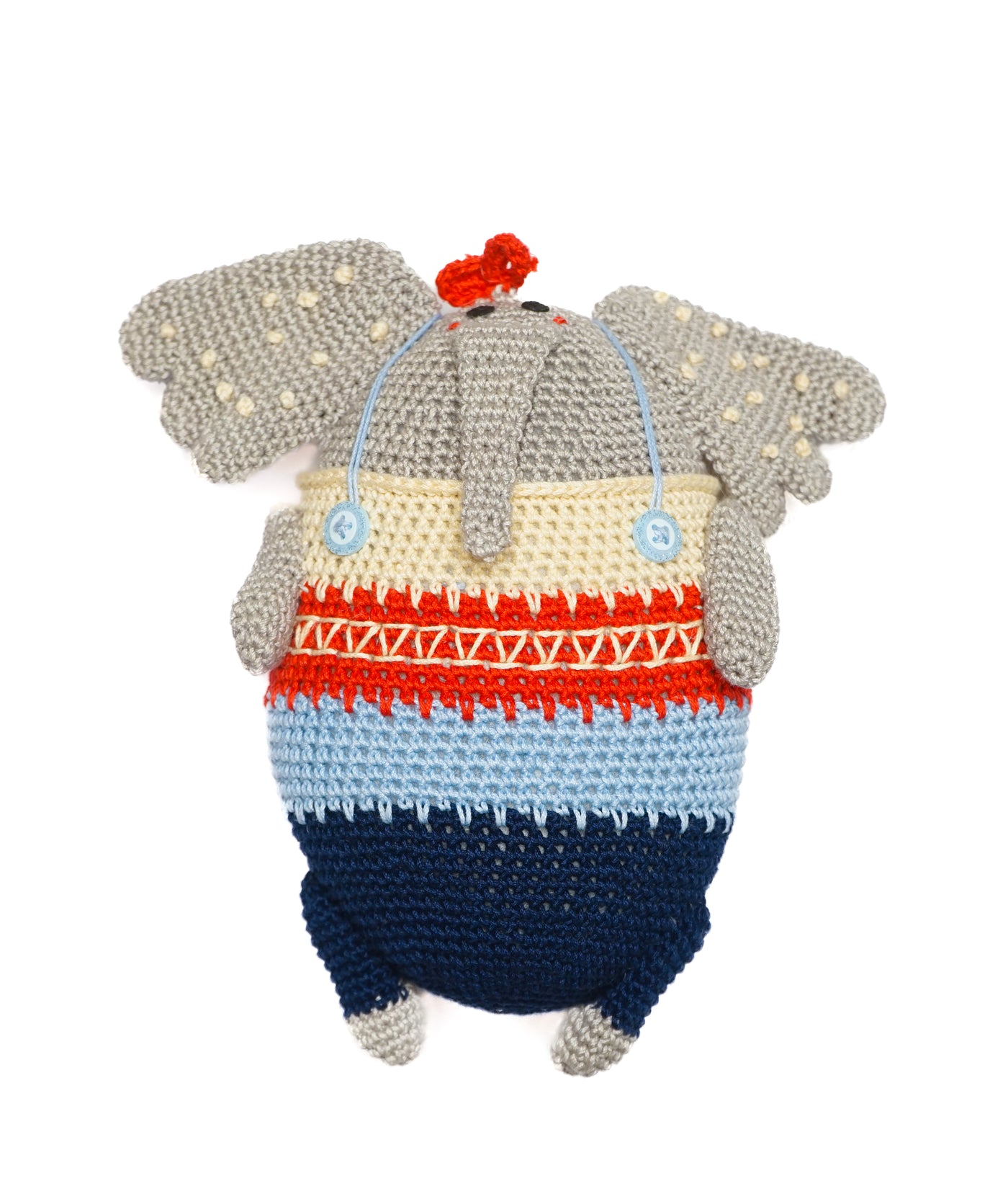 Manny the Elephant - Handmade Crochet Soft Toy for Kids