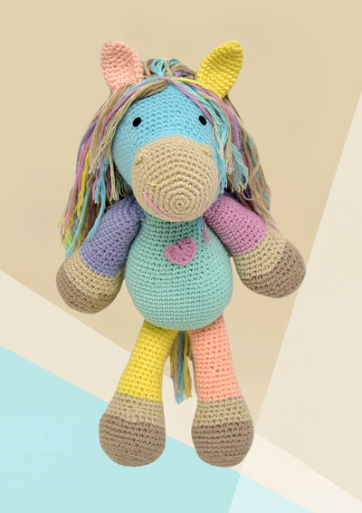 Atlas the Horse - Handcrafted Crocheted Plush Toy