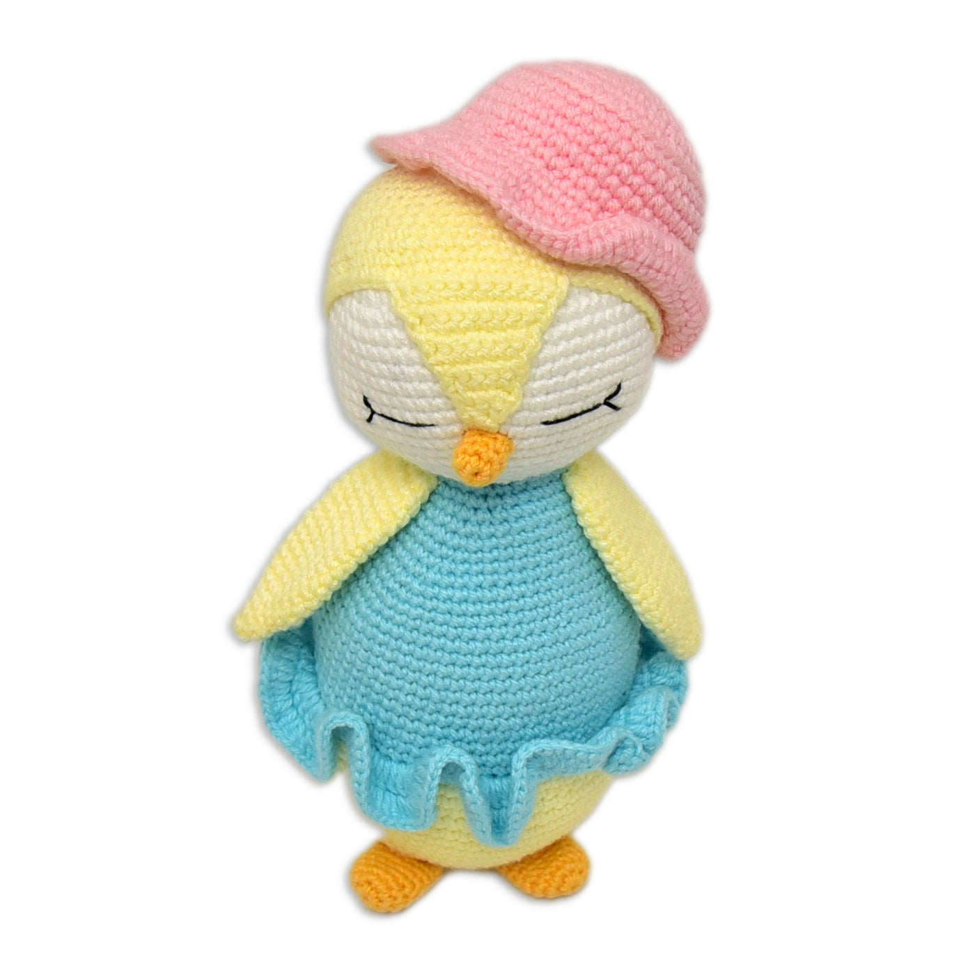 Lovingly Handmade Frosty the Penguin - Crocheted Plush Toy