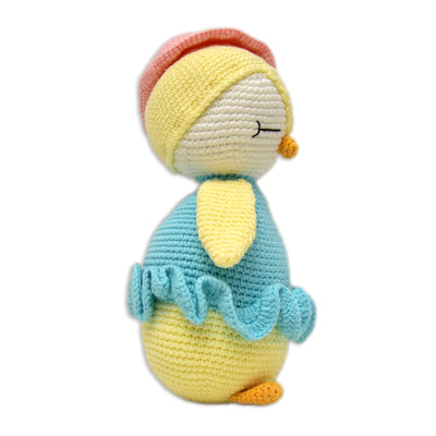 Lovingly Handmade Frosty the Penguin - Crocheted Plush Toy