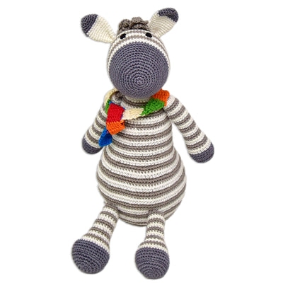 Handmade Crochet Toy - Zane the Zebra | Collectible Soft Toy