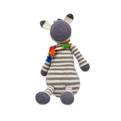 Handmade Crochet Toy - Zane the Zebra | Collectible Soft Toy