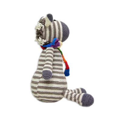 Handmade Crochet Toy - Zane the Zebra | Collectible Soft Toy