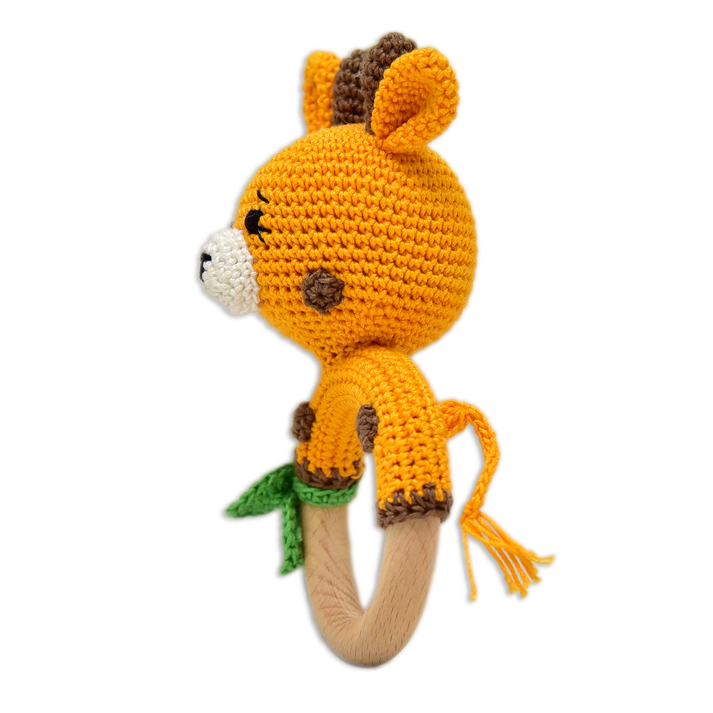 Playful Giraffe Rattle - Handmade Crochet Baby Products