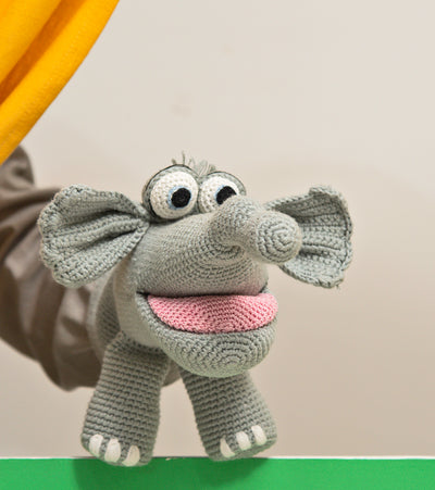 Cuddly Crochet Jumbo the Elephant Puppet – A Playful Friend for Kids