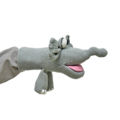 Cuddly Crochet Jumbo the Elephant Puppet – A Playful Friend for Kids