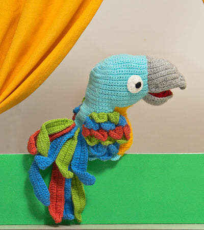 Adorable Crochet Tango the Bird Hand Puppet– Fun for Storytime & Puppet Shows