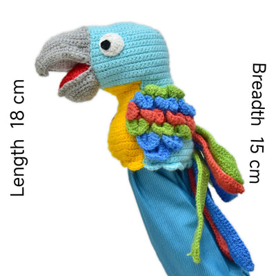 Adorable Crochet Tango the Bird Hand Puppet– Fun for Storytime & Puppet Shows