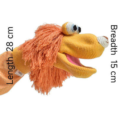 Roar with Joy – Crochet Lion Puppet for Storytelling & Playtime