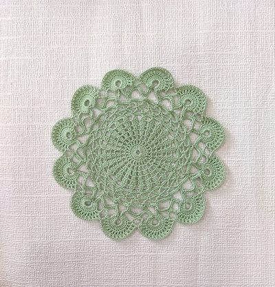 Handmade Crocheted Floral Doily Set of 2- Trendy & Elegant Home Decor