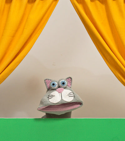 Crochet Mimi the Cat Puppet – Soft, Handmade Fun for Storytelling & Play