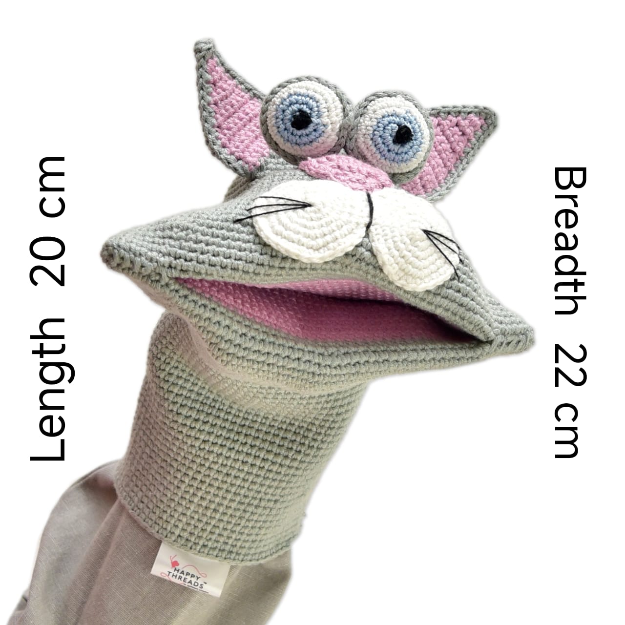 Crochet Mimi the Cat Puppet – Soft, Handmade Fun for Storytelling & Play