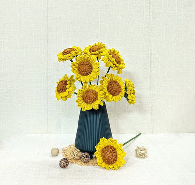 Sunshine in a Stitch | Handmade Crochet Sunflowers for Gifts