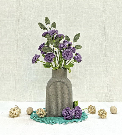 Timeless Crochet Roses | Eco-Friendly Handmade Flower Decor