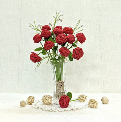 Timeless Crochet Roses | Eco-Friendly Handmade Flower Decor