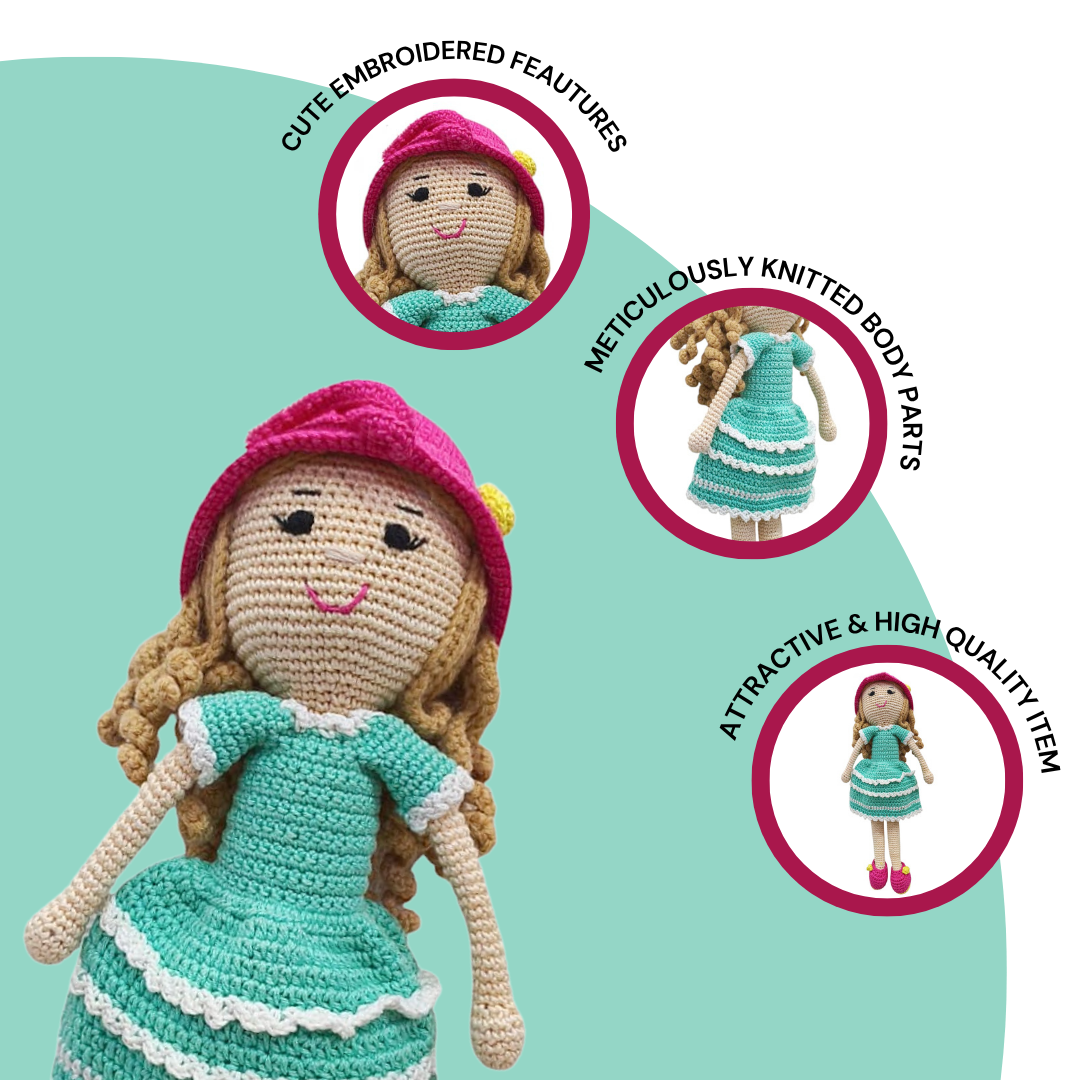 Trendy Curls – A Playful, Stylish Crochet Doll for All Ages