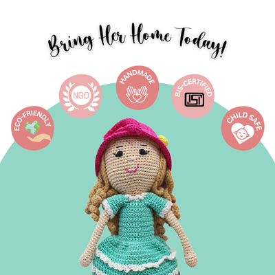 Trendy Curls – A Playful, Stylish Crochet Doll for All Ages