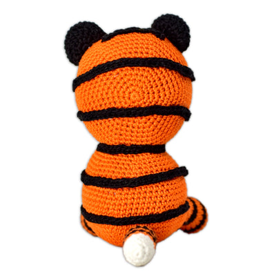 Eco-Friendly Handmade Crocheted Tiger Tot - Soft Plush Toy