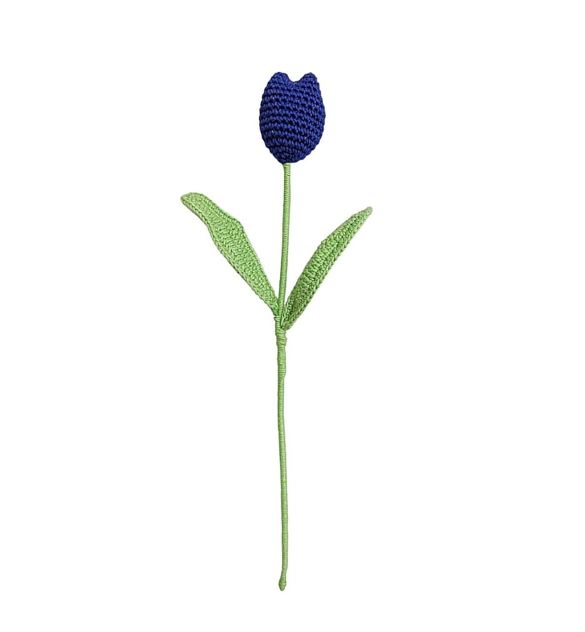 Handcrafted Crochet Tulips :Quaint Charm for Modern Interiors- Single Stem