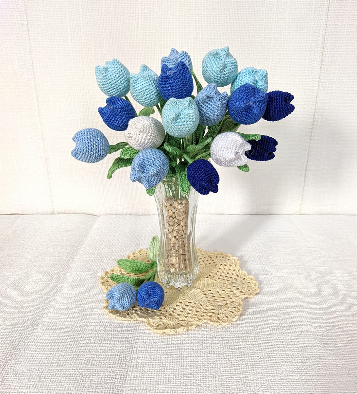 Handcrafted Crochet Tulips :Quaint Charm for Modern Interiors