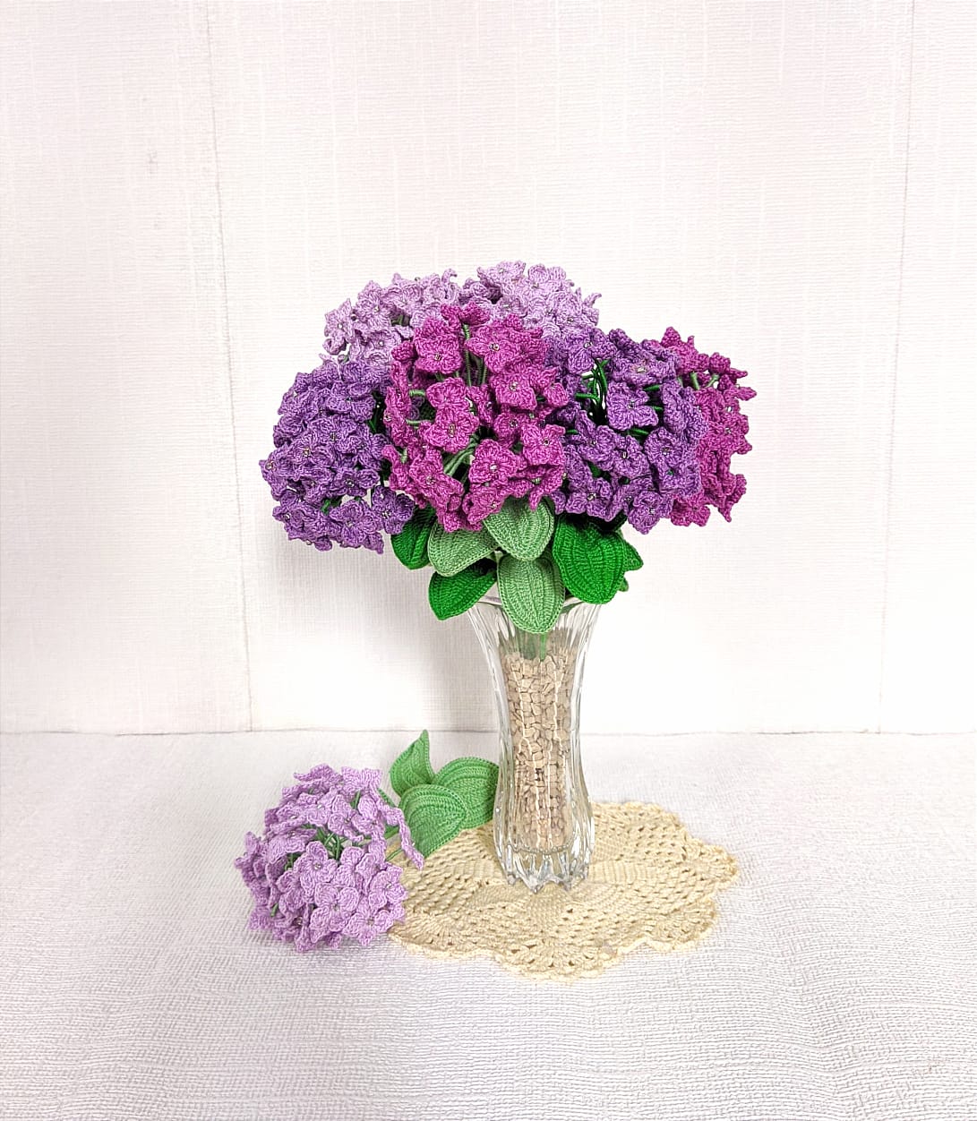 Exquisite Crochet Hydrangea Floweret: Showcasing Special Artistry