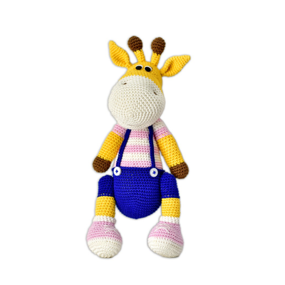 Handmade Crocheted Naughty Giraffe Soft Toy – Adorable & Unique Gift