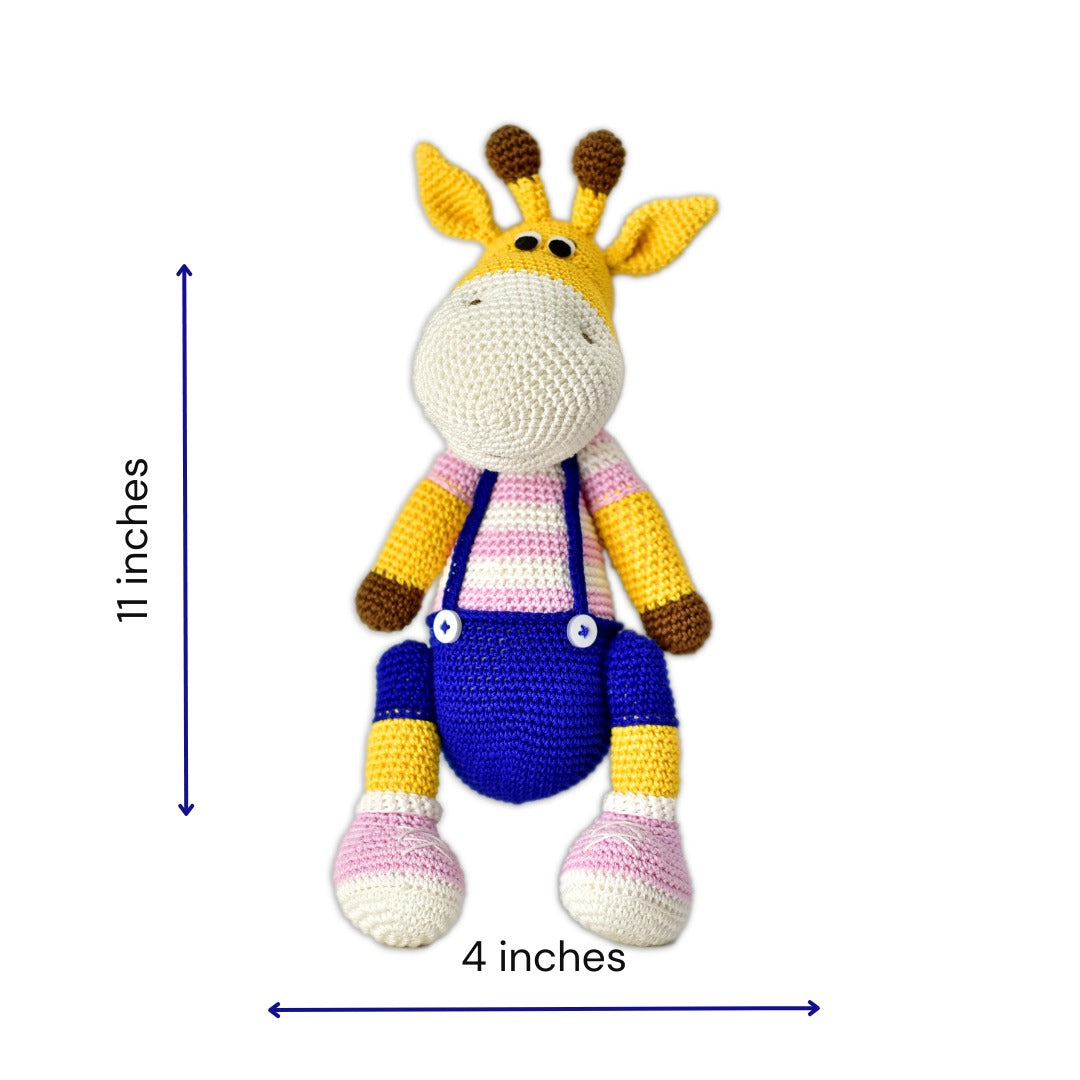 Handmade Crocheted Naughty Giraffe Soft Toy – Adorable & Unique Gift