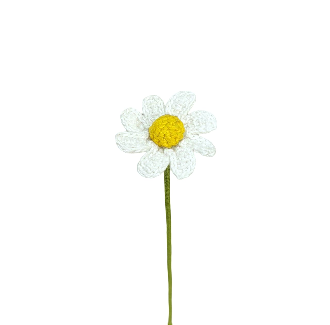 Handmade Crocheted White Daisies – Cute & Timeless Flower Gifts