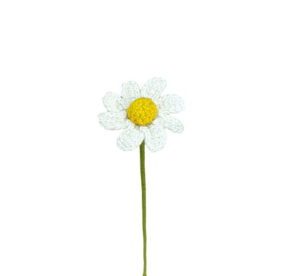 Handmade Crocheted White Daisies – Cute & Timeless Flower Gifts