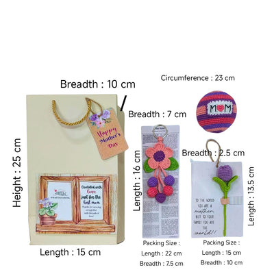 Violet Vibes:Handmade Crochet Mother’s Day Hamper Gift Bag